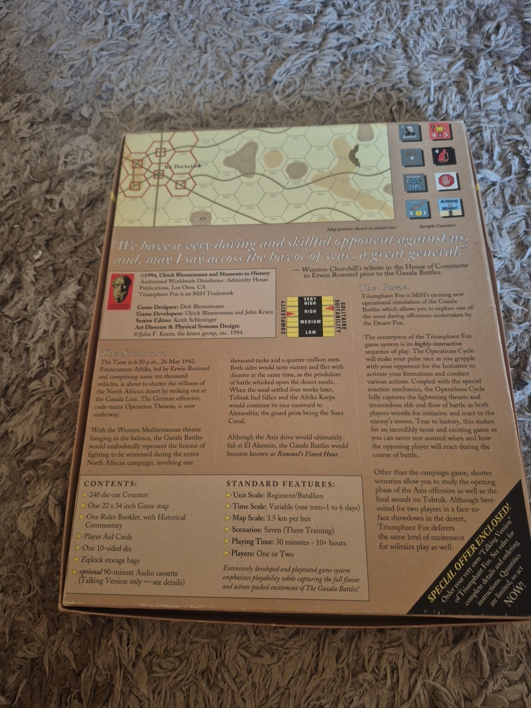 Moments in History Triumphant Fox Wargame / 1994 /