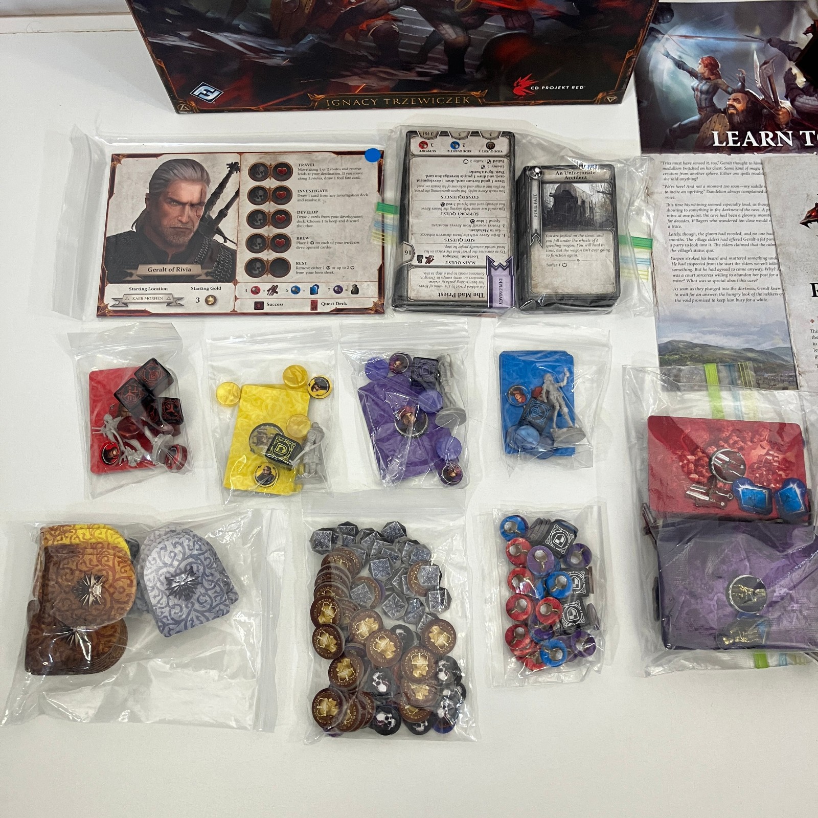 Witcher Adventure Game Ignacy Trzewiczek CD Projekt Red 2014 Fantasy Flight Game