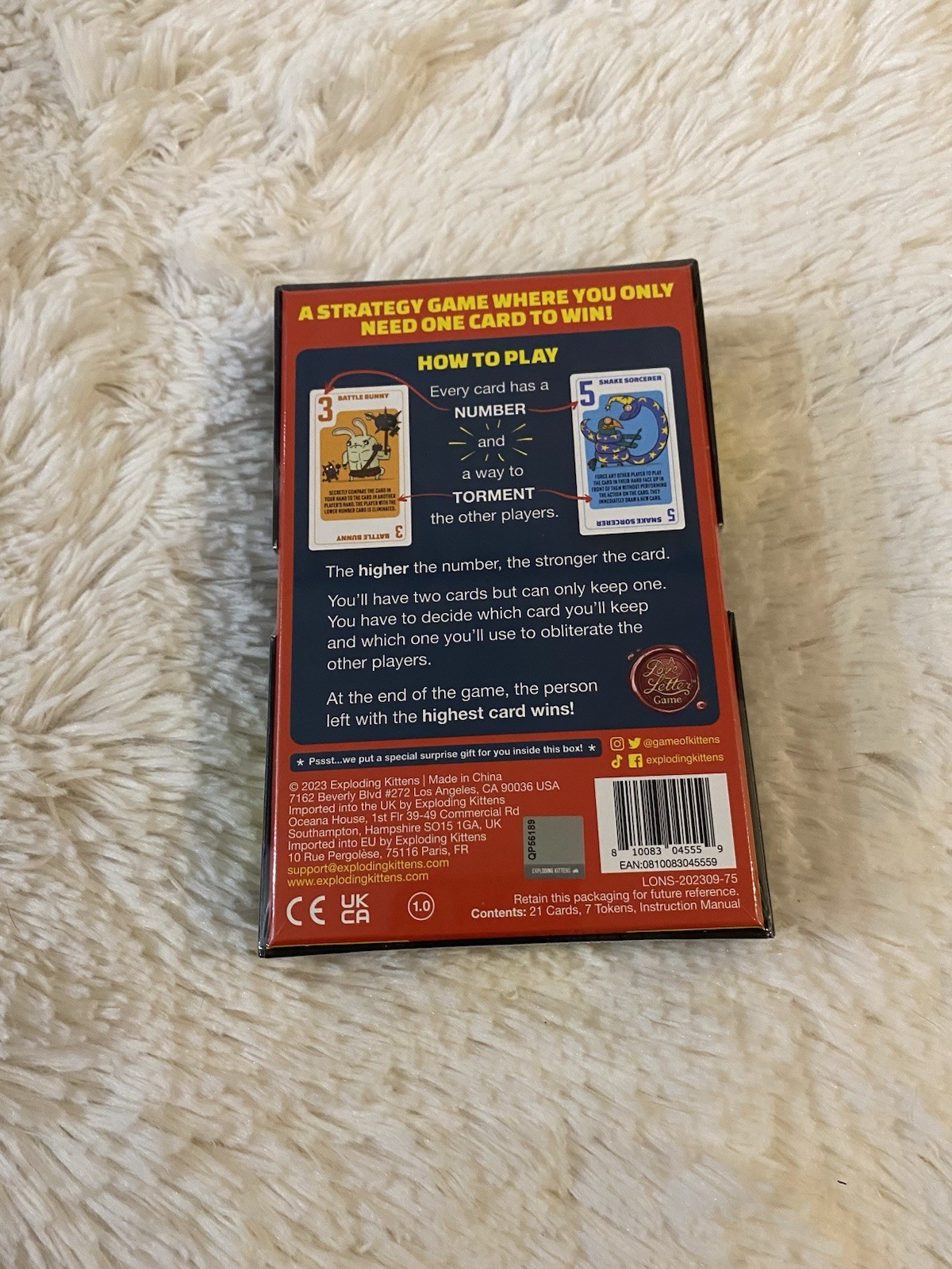 Exploding Kittens: Power Hungry Pets Funny Party Card Game Brand New