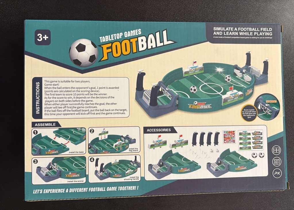 Tabletop Football Game Kids Soccer Board Game Interactive Fun Toy Set