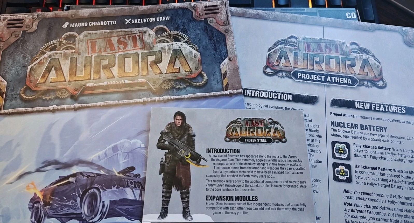 Last Aurora Board Game Frozen Steel Project Athena Exp Plastic Miniatures Promo