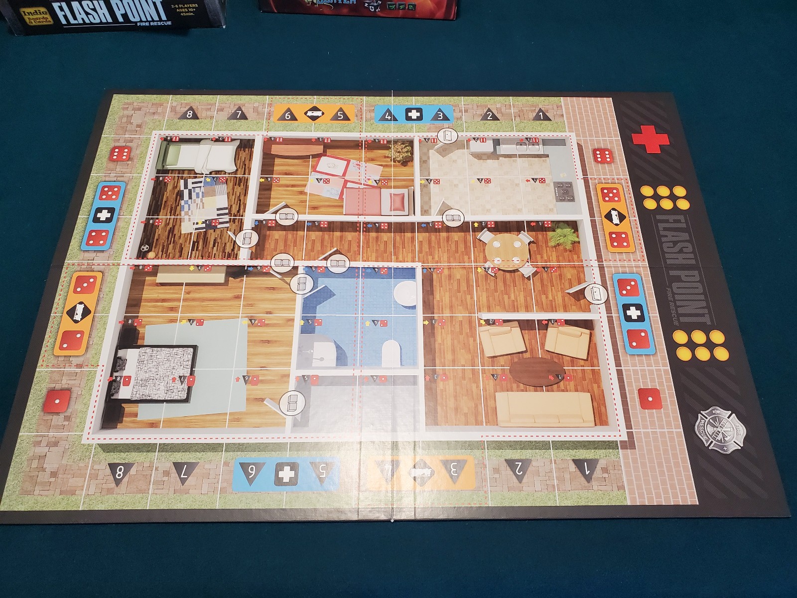 Flash Point Fire Rescue 2011 Board Game Indie Boards & Cards Lone Oak Games COOP