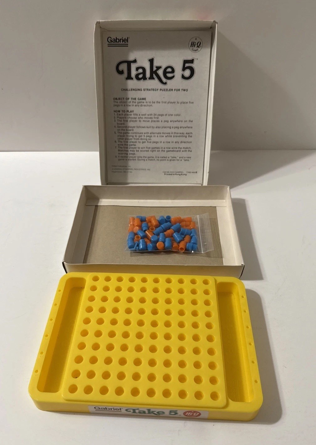 Vintage Take 5 Strategy & IQ Game by Gabriel – 1977 Edition – Complete!