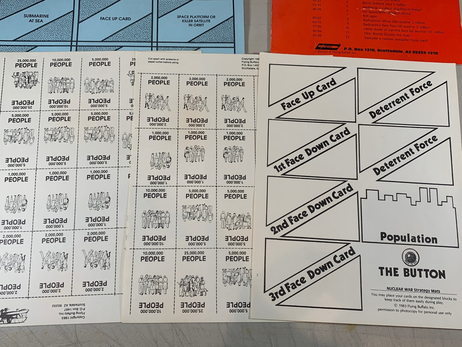 READ! 1992 Flying Buffalo #6004 Nuclear Proliferation + War & Escalation? Game