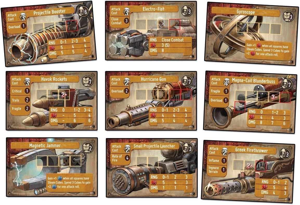 Heavy Steam Strategy Steampunk Board Game Brand New by Greenbrier Games