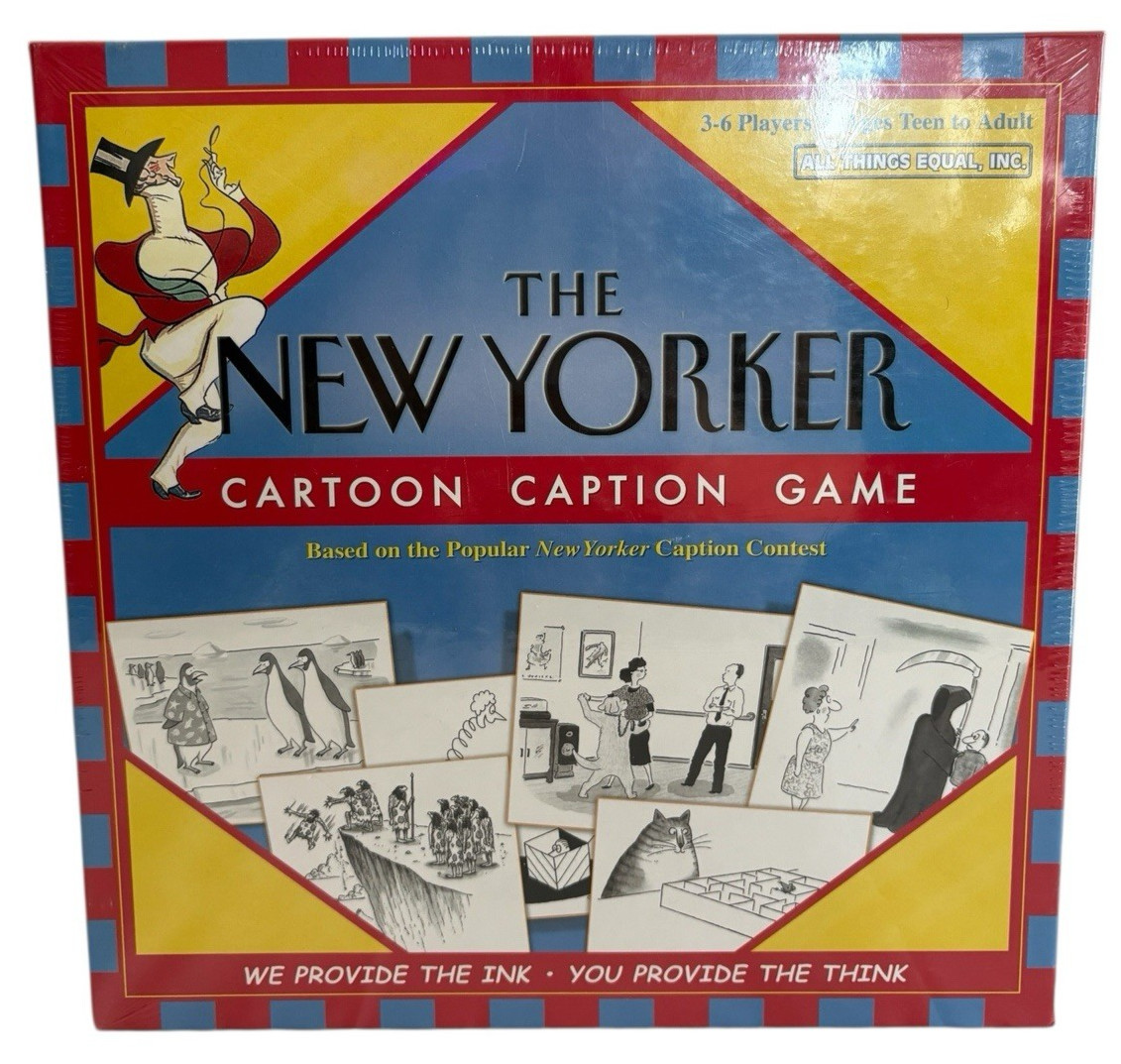 New The New Yorker Cartoon Caption Board Game 3-6 Players Sealed