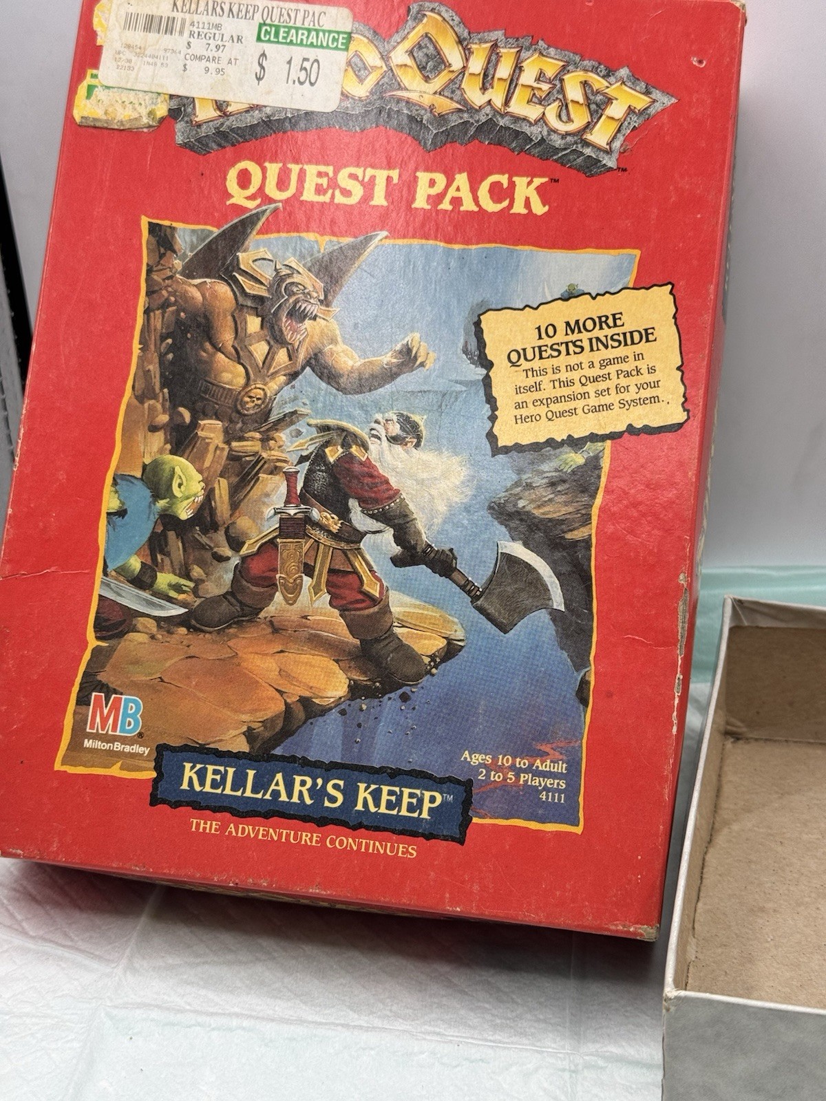 Vintage 1991 HeroQuest Kellar’s Keep Quest Pack (READ)