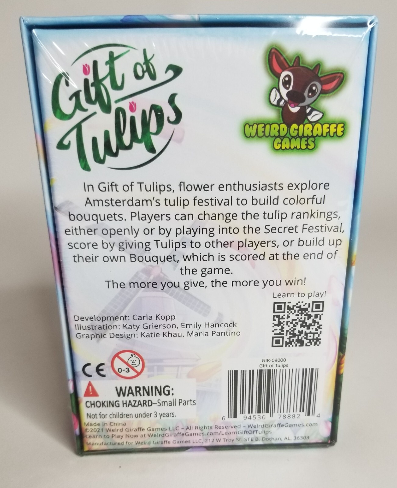Gift of Tulips – Sara Perry Board Game Kickstarter – Weird Giraffe Games