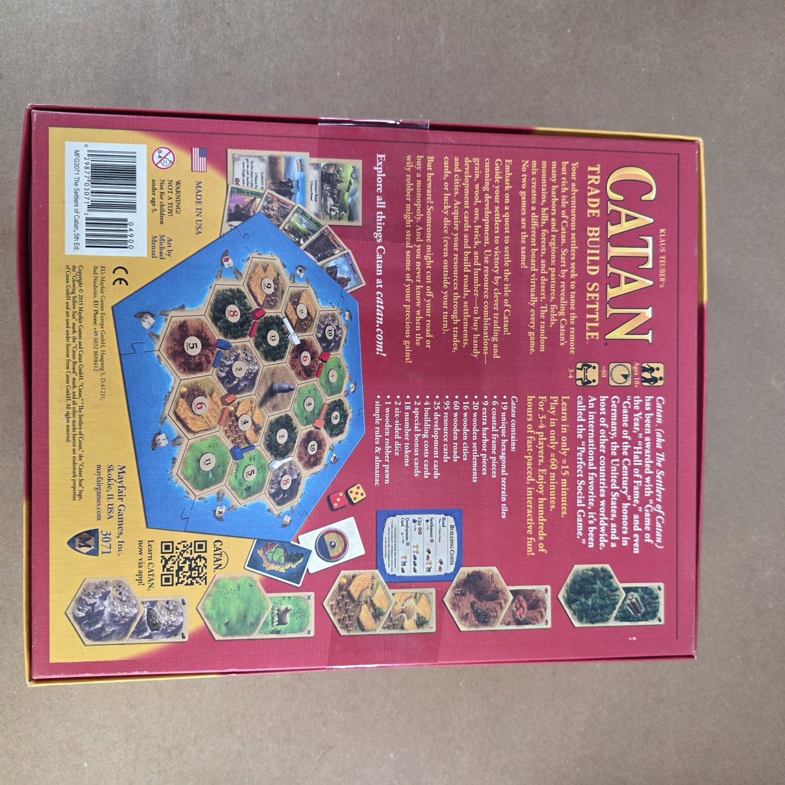 Catan Board Game 5th Edition 2015 Mayfair Games MFG3071 Brand New Sealed