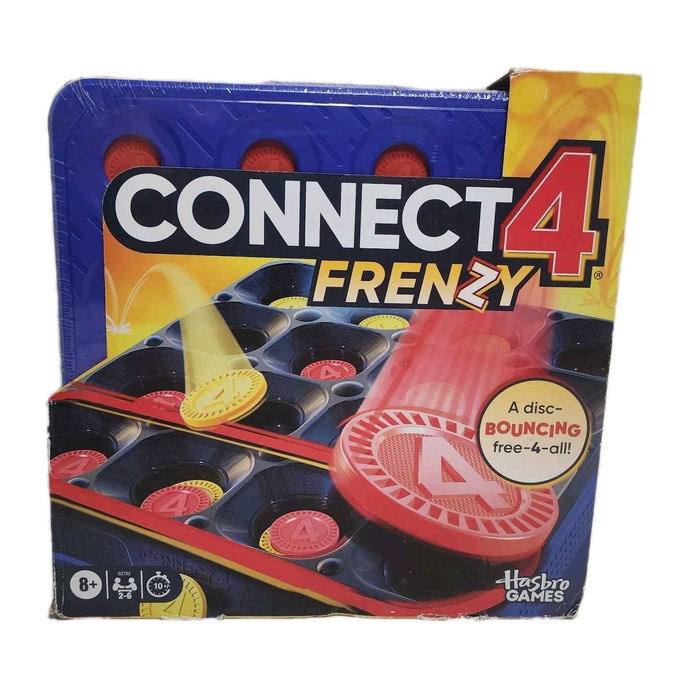 Hasbro CONNECT 4 FRENZY Game, Bounce Discs 4 in a Row, 2-6 Players – SEALED NEW