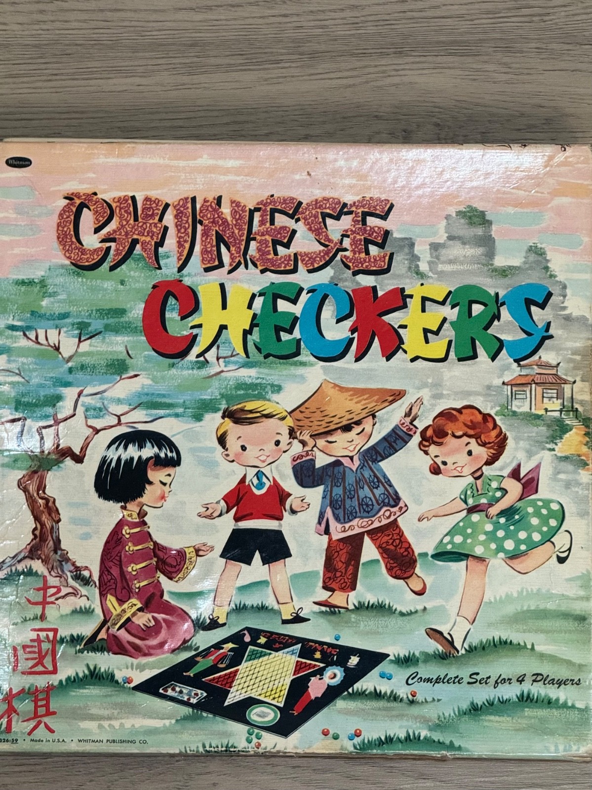 Whitman Chinese Checkers Board Game Vintage 1959