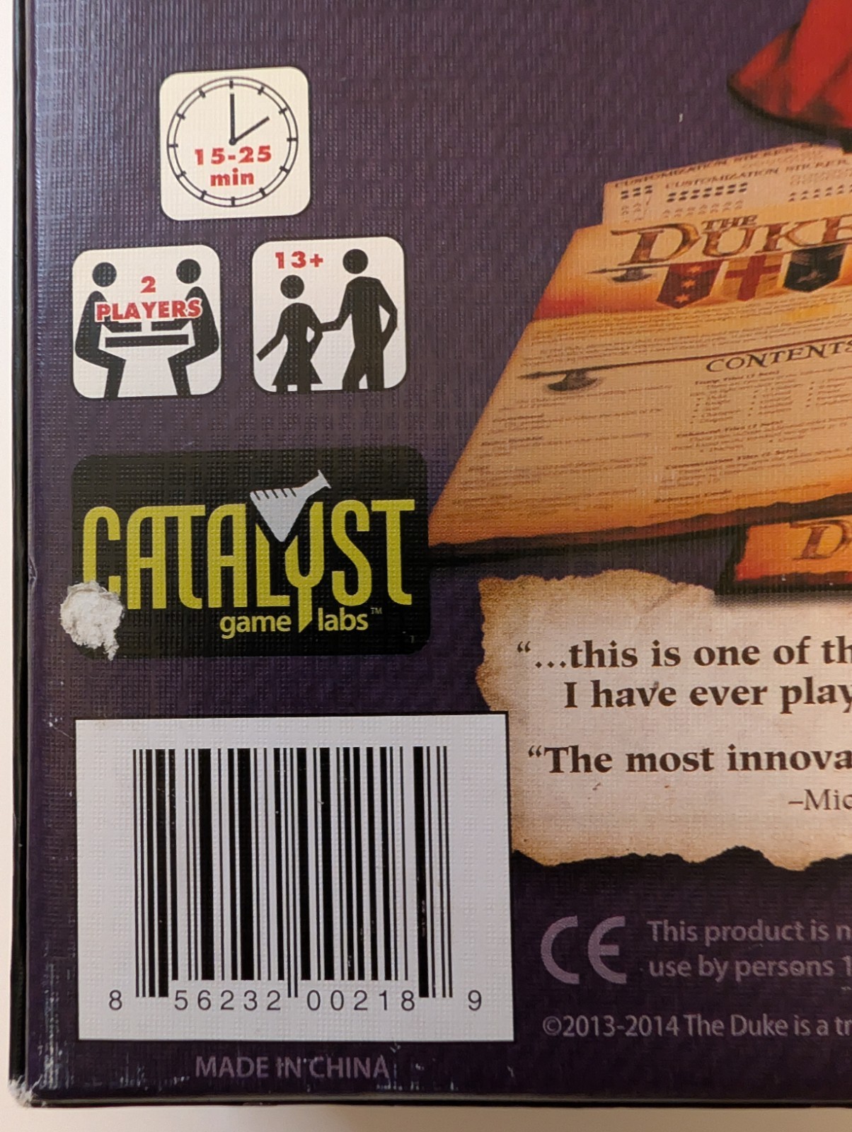 Duke Catalyst Game Labs Duke Box VG+/NM