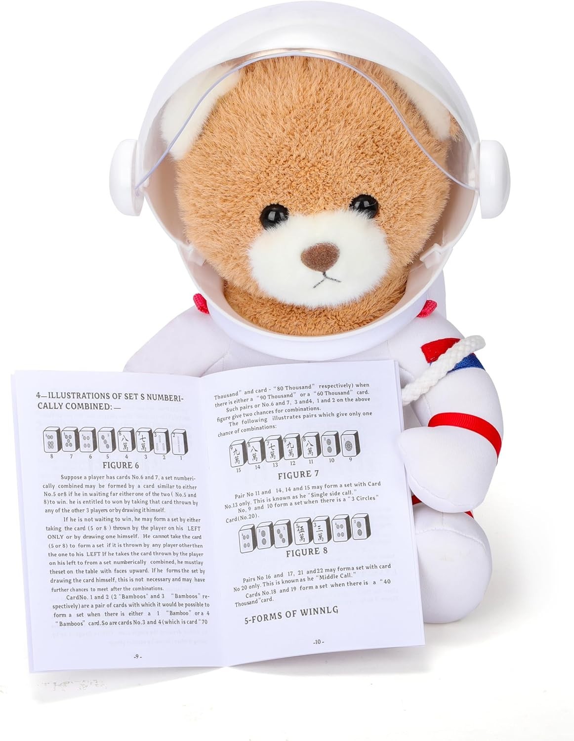 Mini Mahjong Game with Numbered Tiles, Racks and Easy-to-Follow Instructions