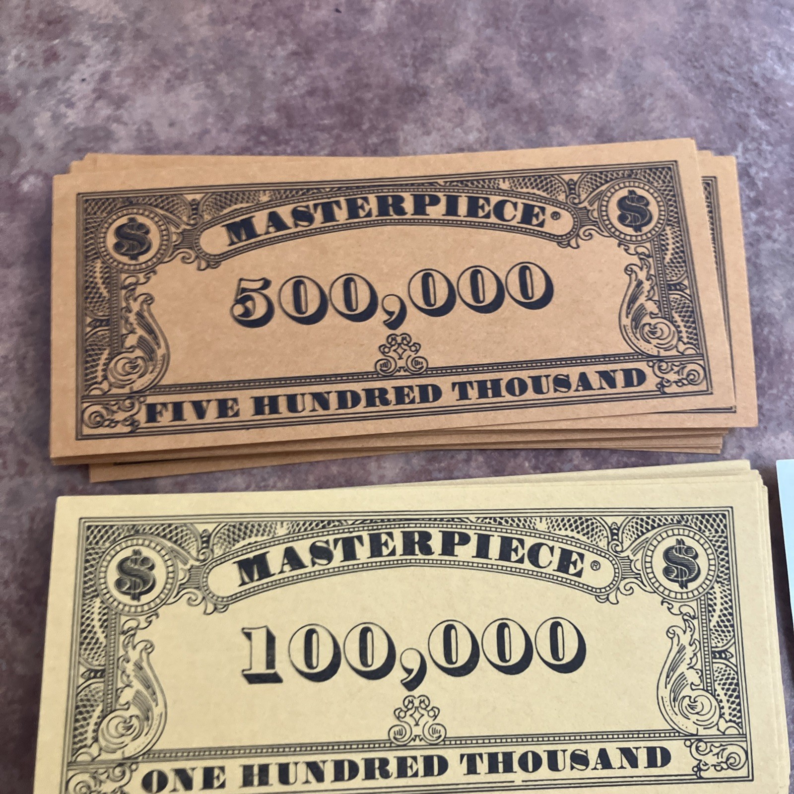1970 Masterpiece The Art Auction Game – Replacement Money Pack