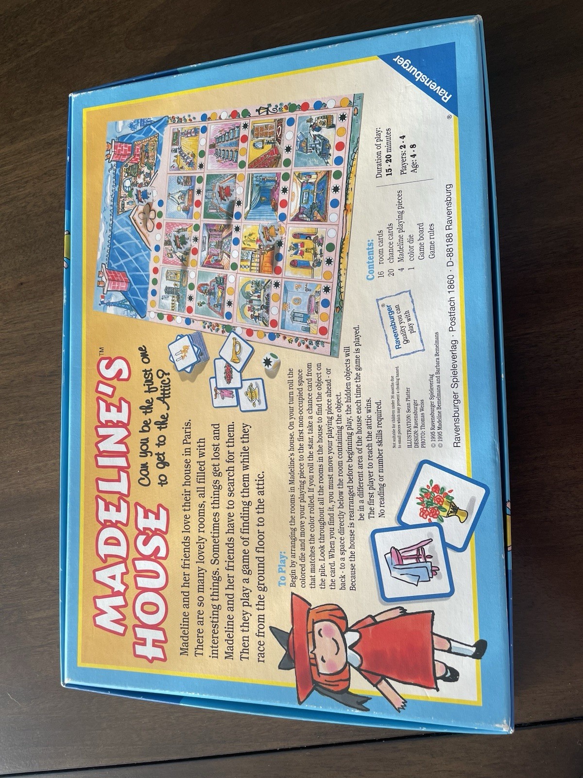 Madeline’s House Board Game Ravensburger 1995, Complete in original box