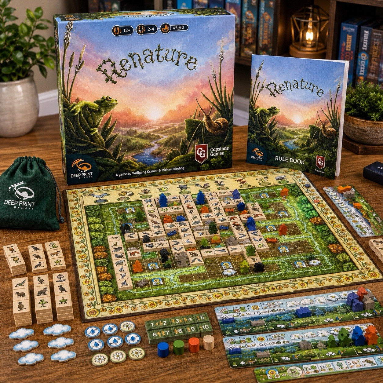 Renature Strategy Board Game Deep Print Capstone Games 2-4 Players Complete