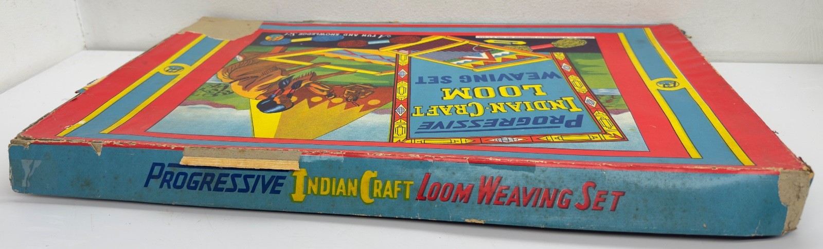 Vintage 1941 Indian-Craft Loom Weaving Set Progressive Toy #1006 USA RARE PARTS