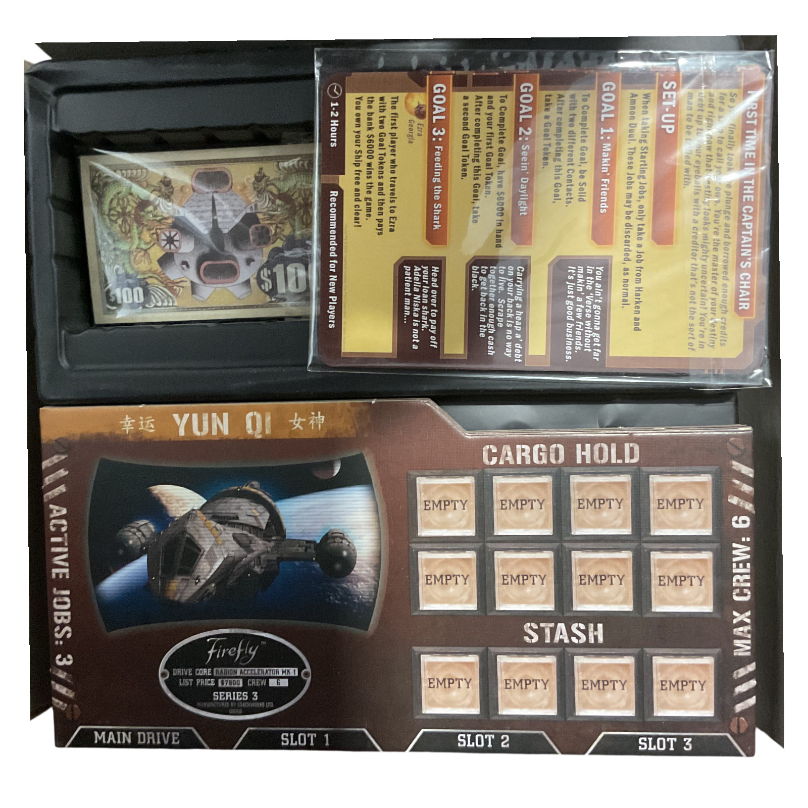 Firefly The Game Gale Force Nine Board Game NEW Sealed Components / Box Damaged