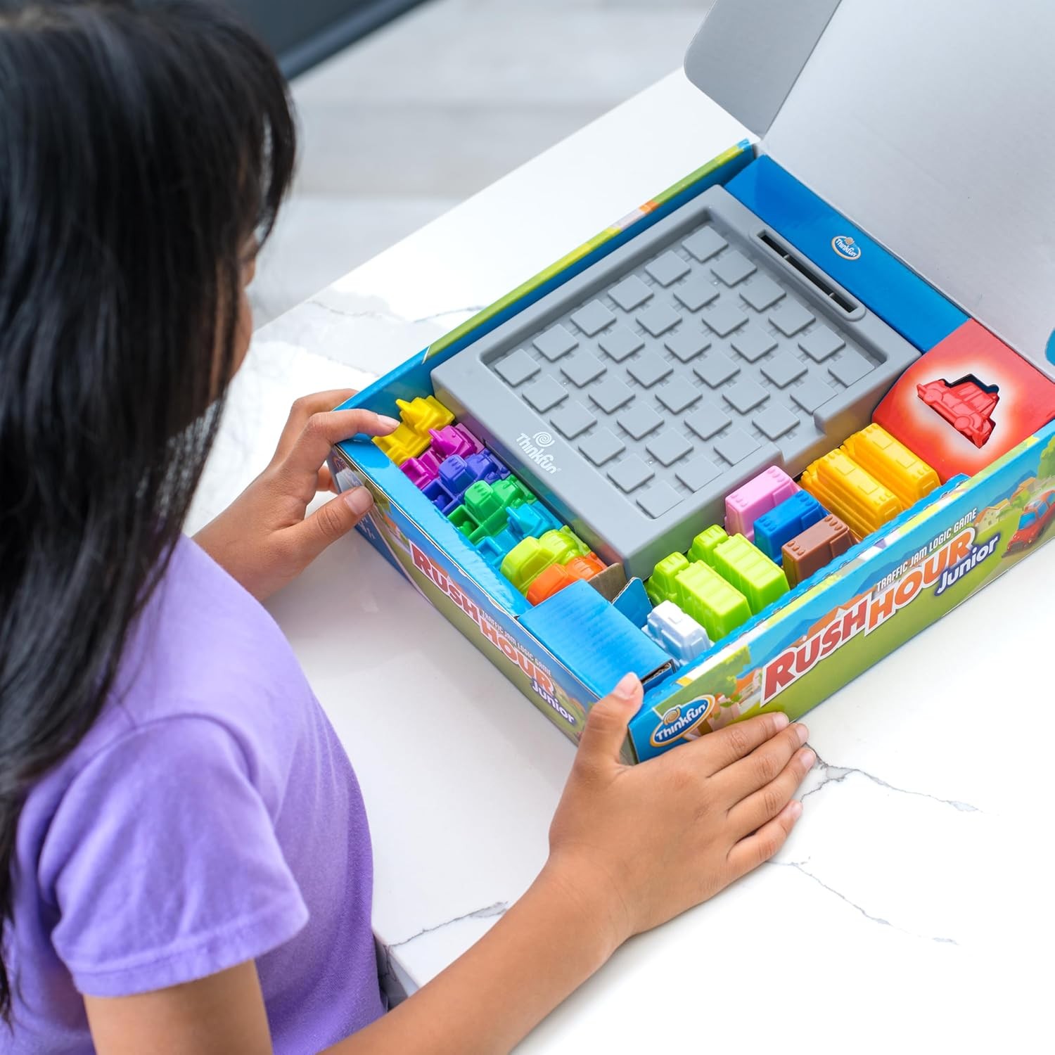 ThinkFun Rush Hour Junior – Classic Traffic Jam Logic Game New Look for 2024