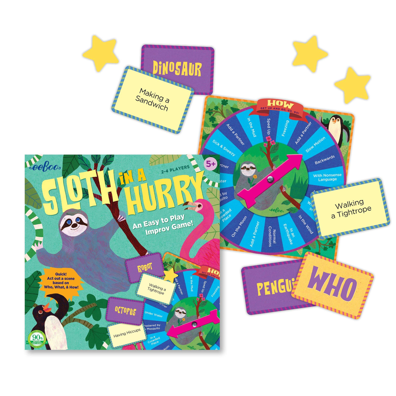 Sloth in a Hurry Improv Game for Kids Quick Action Fun Ages 5 and Up