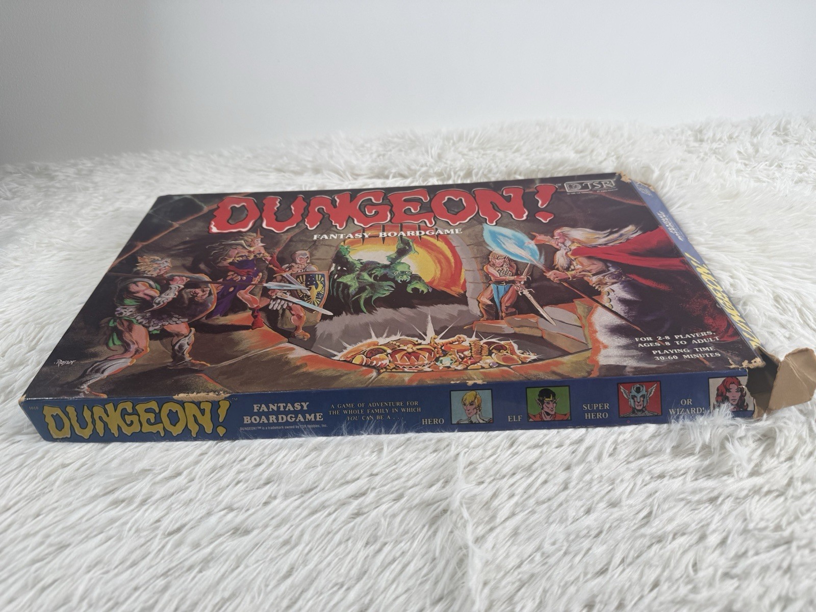 TSR Dungeon! Fantasy Board Game 1981 with Box, Board, Cards & Pieces