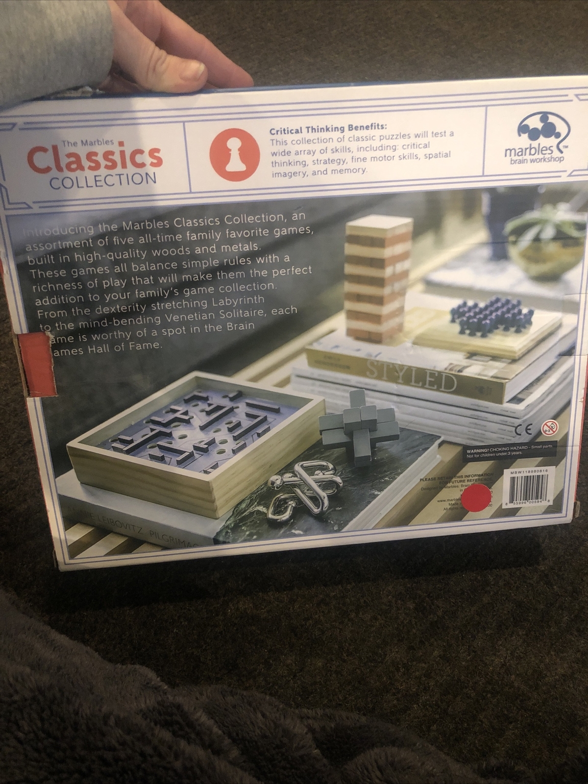 NIB Marbles Brain Workshop Classics Collection Labyrinth Tower Strategy Game