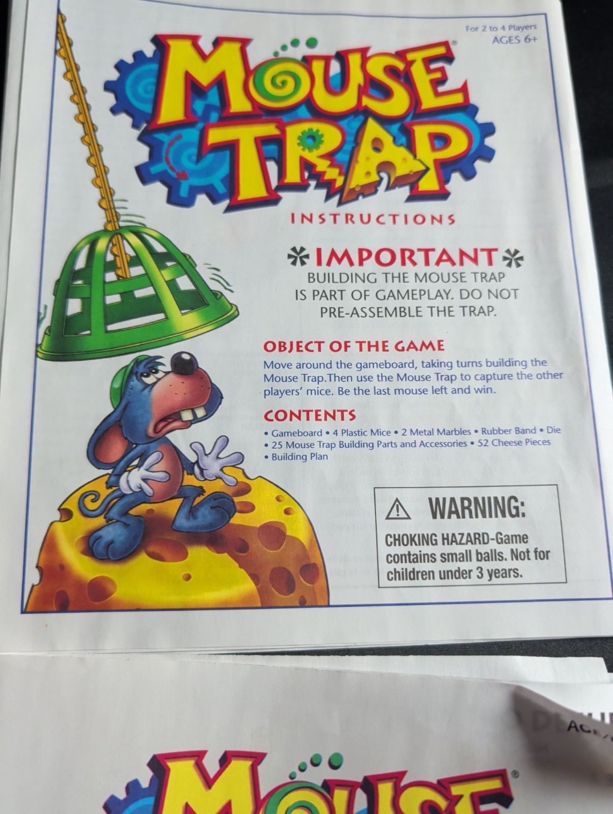 2005 Mouse Trap Game by Milton Bradley Almost Complete in Great Condition