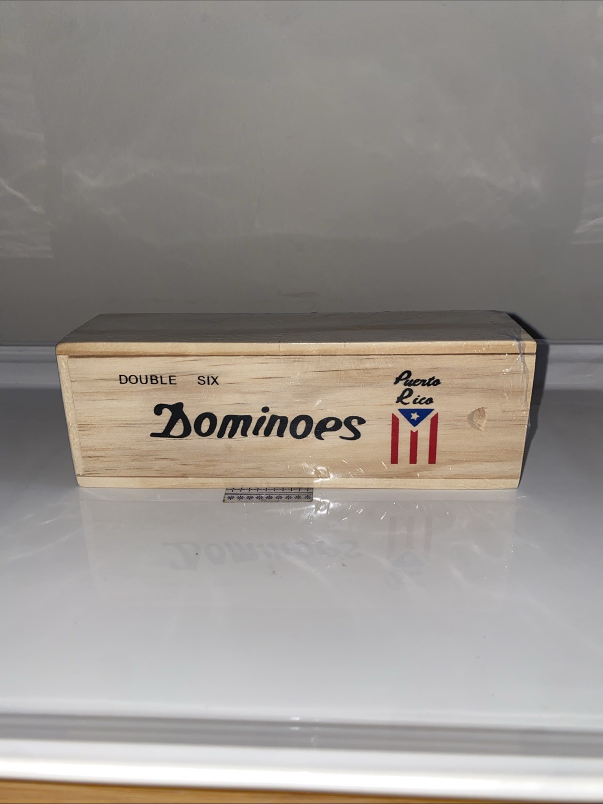 Puerto Rico Double Six Dominoes Game with PR Flag Sealed