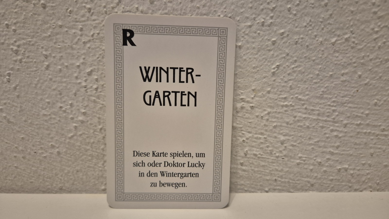 Kill Doctor Lucky Pre Crime Board Game Replacement Parts: Playing Card R Conservatory