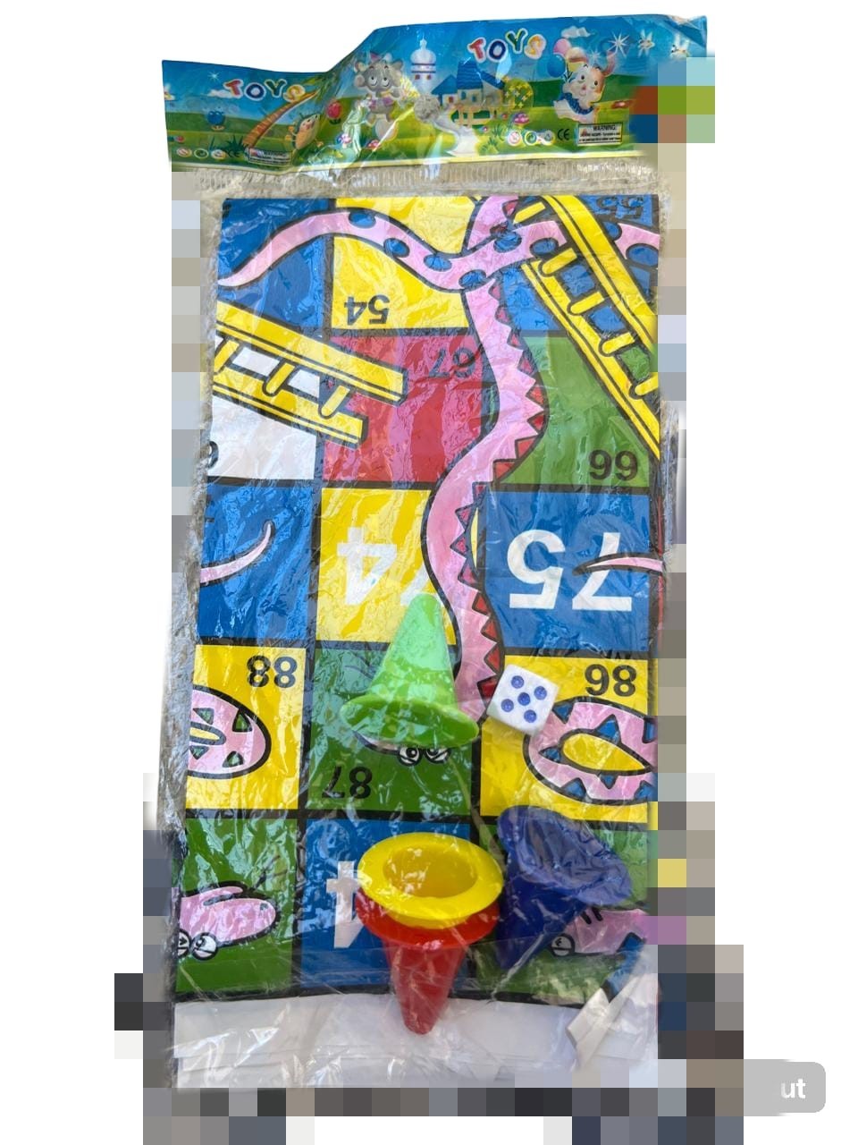Snakes & Ladders Board Game (34 cm × 34 cm) | Classic Family & Kids Game | Fun