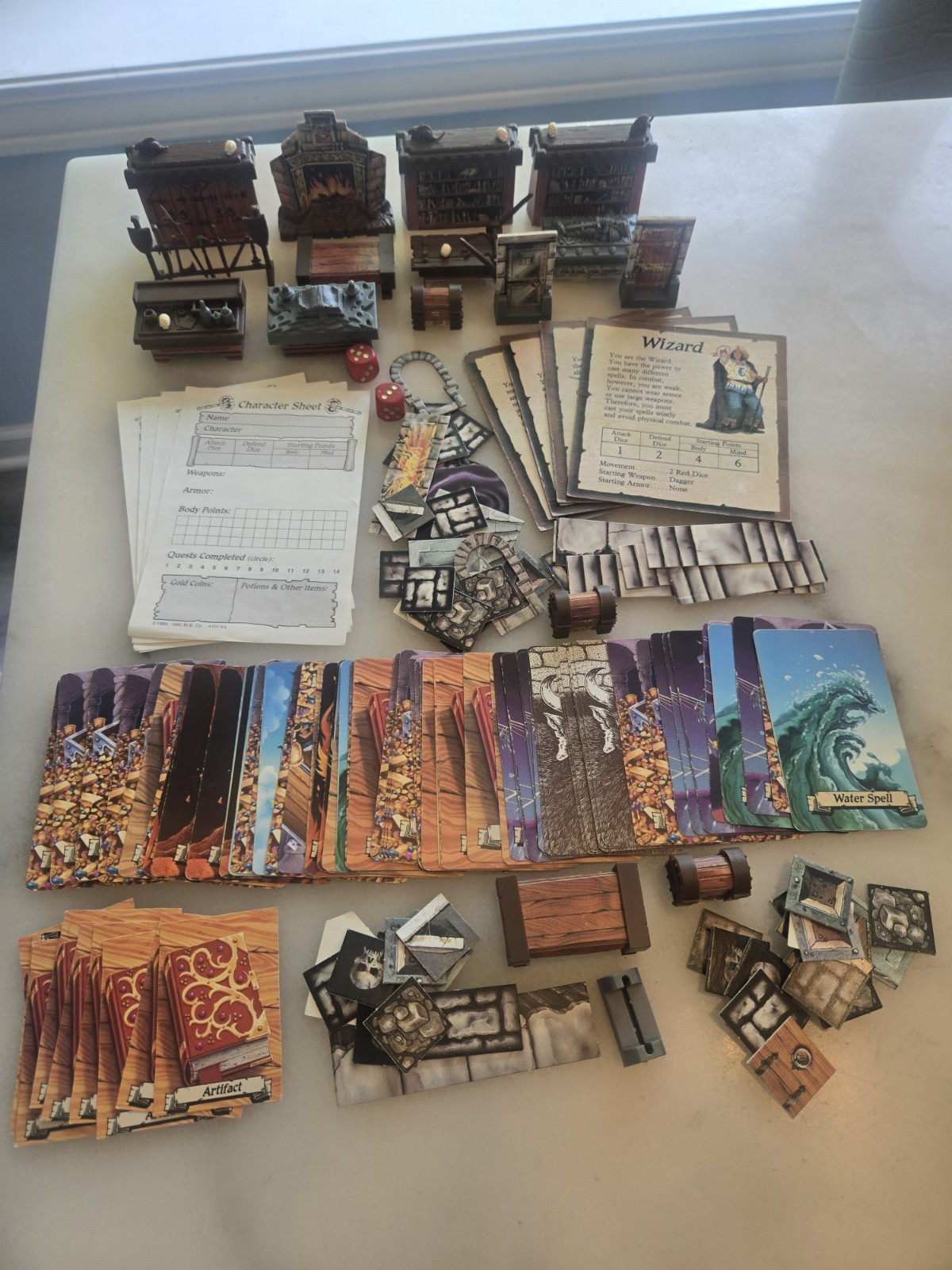 Vintage 1980s HERO QUEST Board Game Replacement Parts