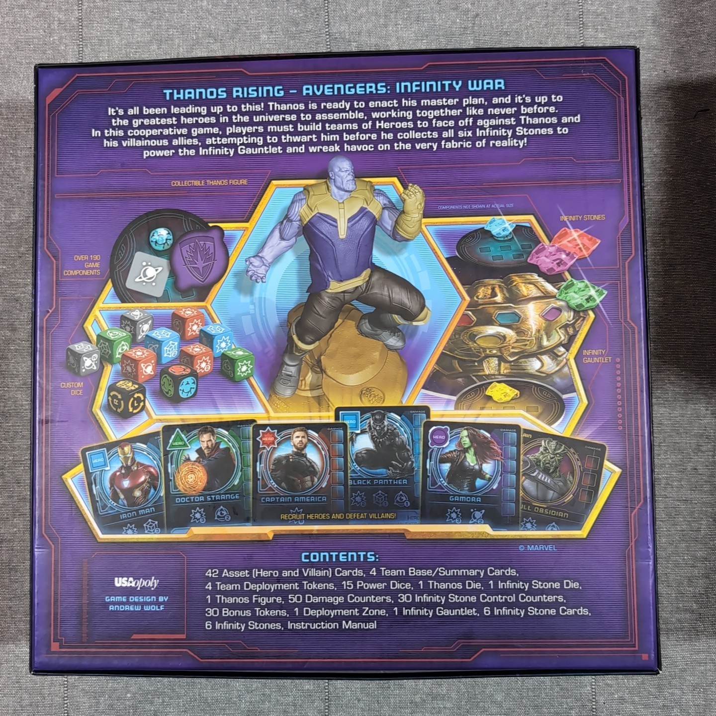 Thanos Rising : Avengers Infinity War Board Game / 100% Complete