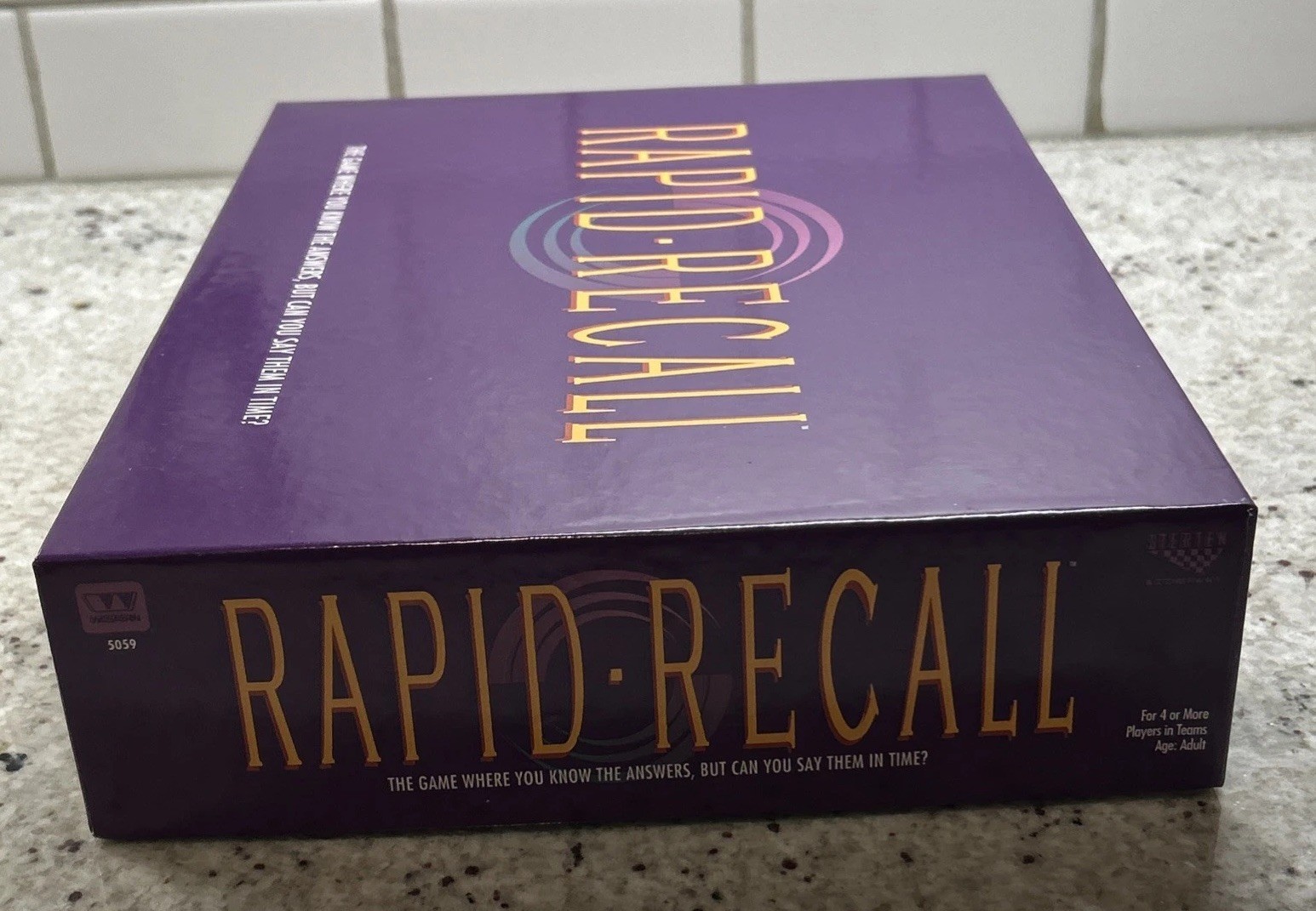 RAPID RECALL Board Game 1993 VINTAGE 100% COMPLETE 4+ Players
