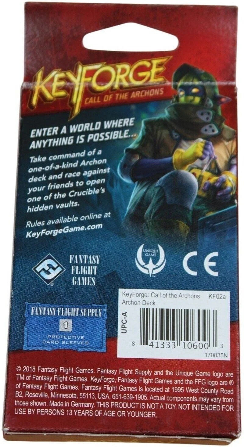 KeyForge Call of the Archons Archon Deck KF02A Fantasy Flight Games
