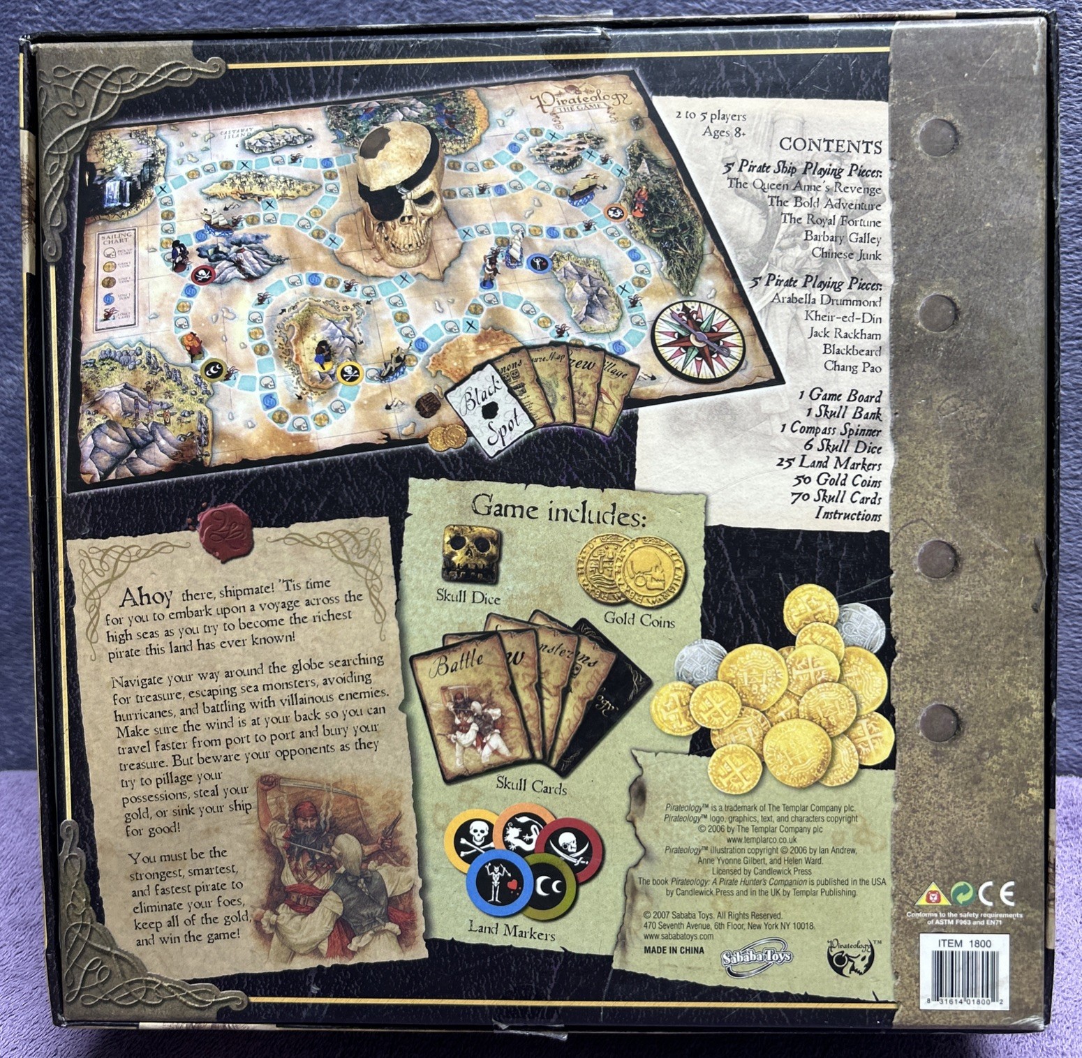 Pirateology The Game by Sababa Toys Complete Board Game Based on Book Series