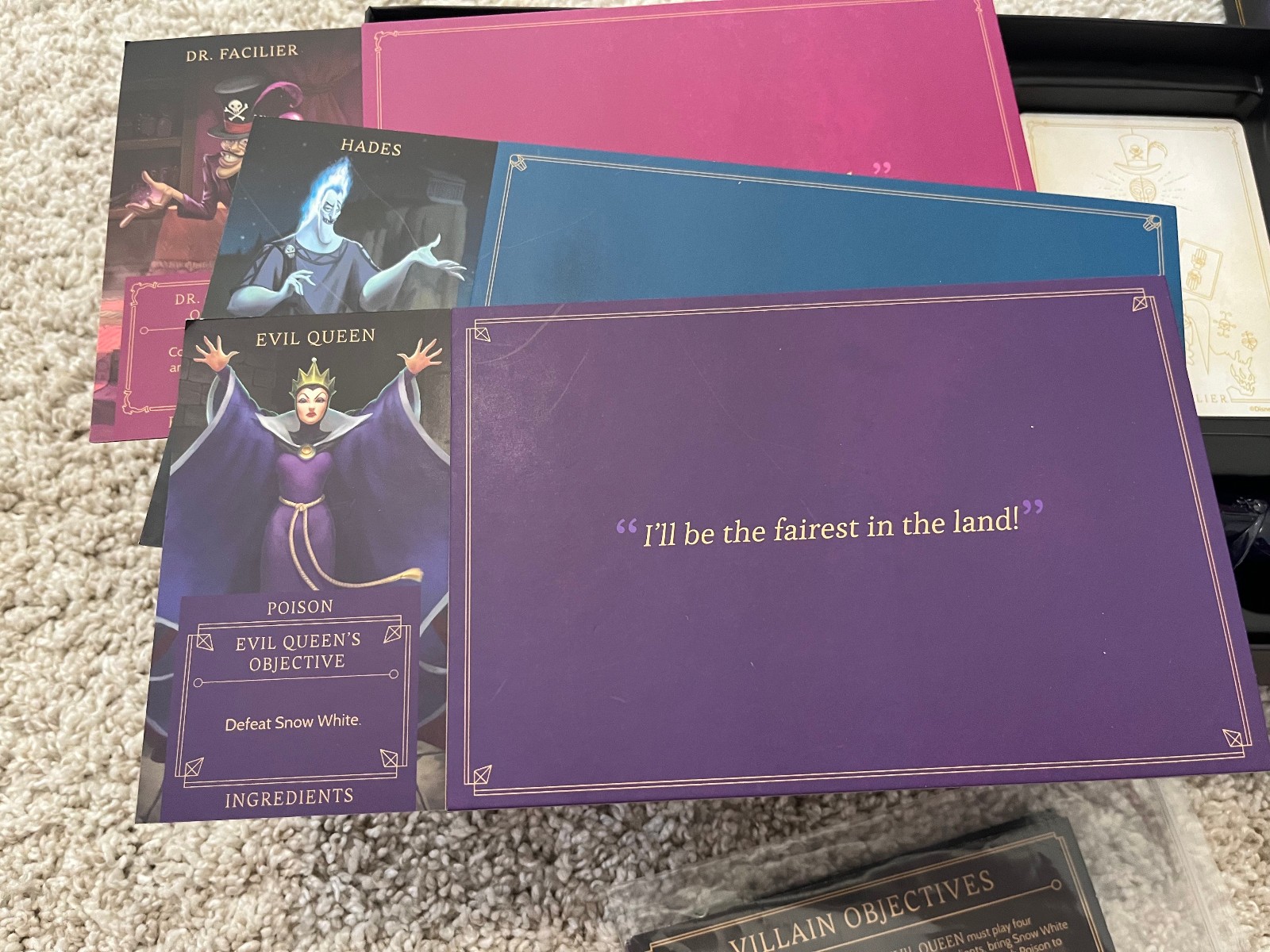 Disney Villainous Wicked to The Core Game Open Box Complete