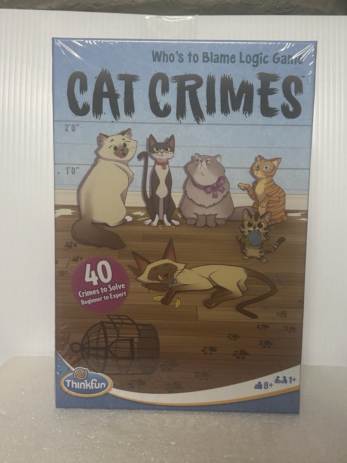 CAT CRIMES Who’s to Blame Logic Game Think Game 40 crimes to solve age 8+ (NEW)