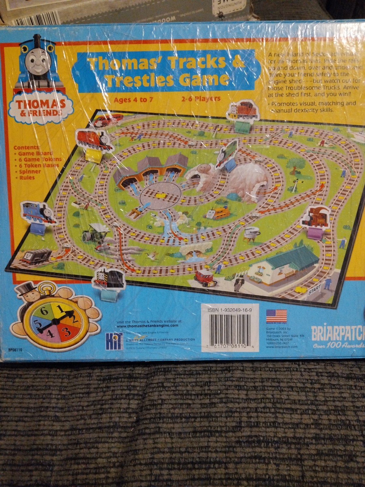 THOMAS & FRIENDS THOMAS’ TRACKS & TRESTLES GAME BRIARPATCH 2003