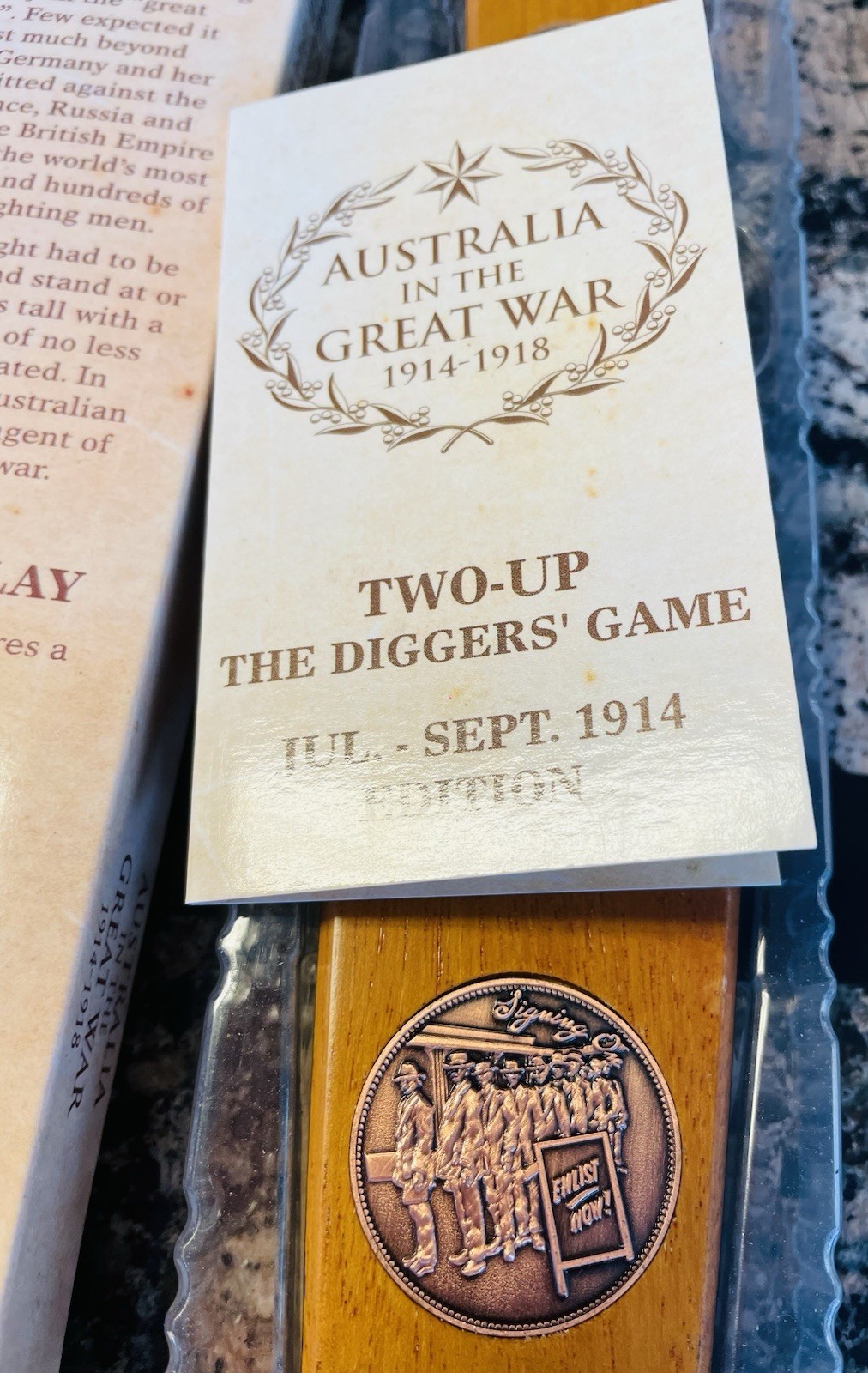 AUSTRALIA IN THE GREAT WAR 1914 TWO-UP GAME DIGGERS EDITION JUL-SEPT 1914