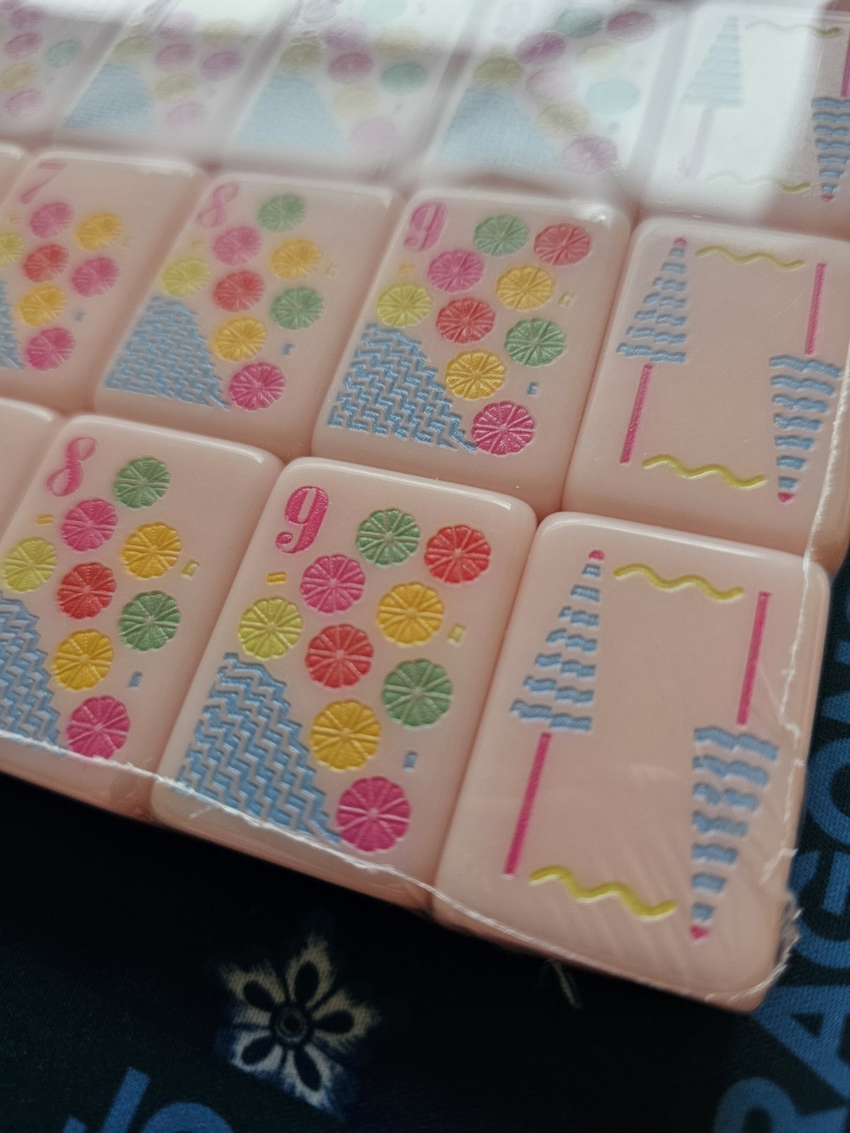 New Florida America Pink Mahjong Tile Set 160 Mah Jong Tiles