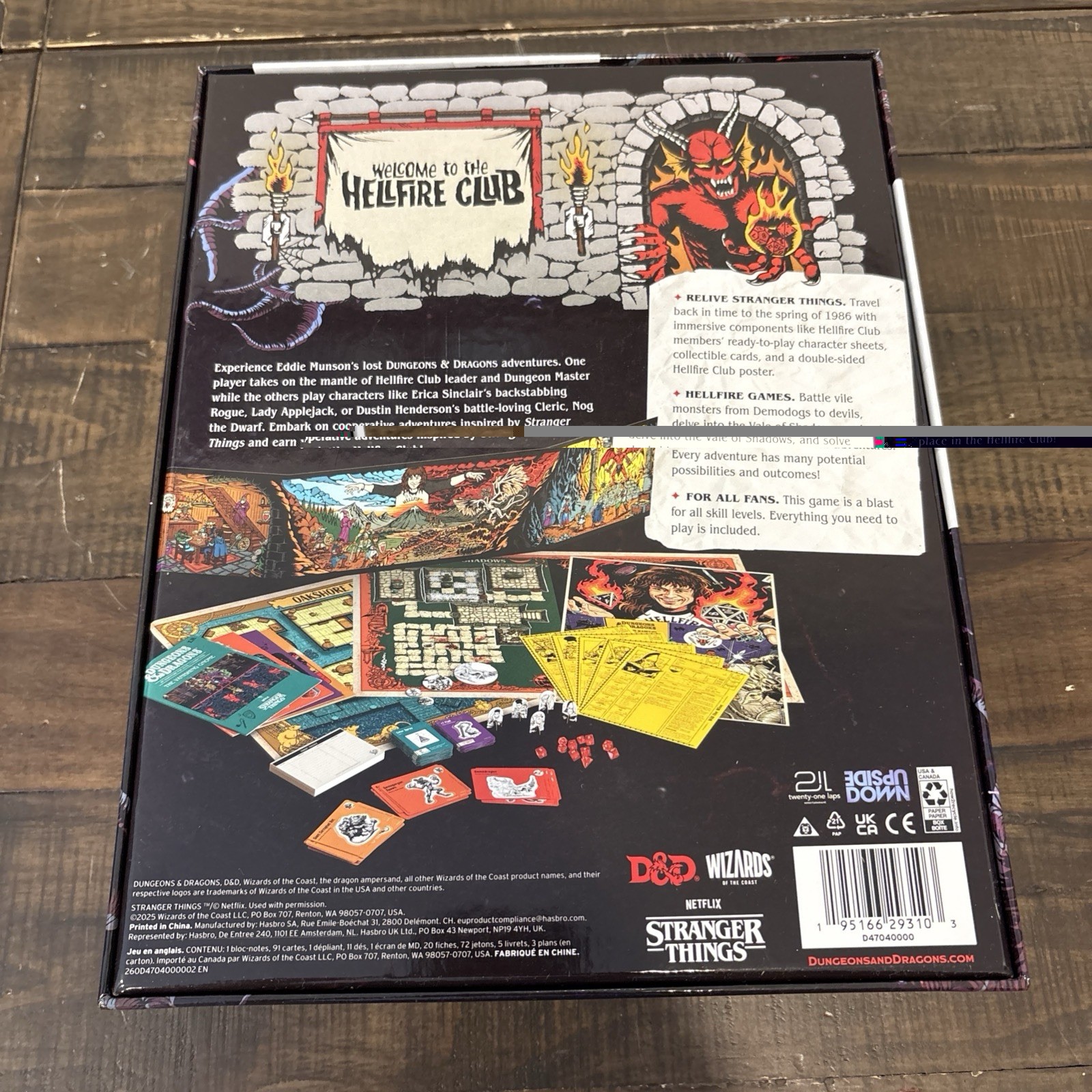 Welcome to the Hellfire Club Adventure Game Stanger Things D&D Dungeons Dragons