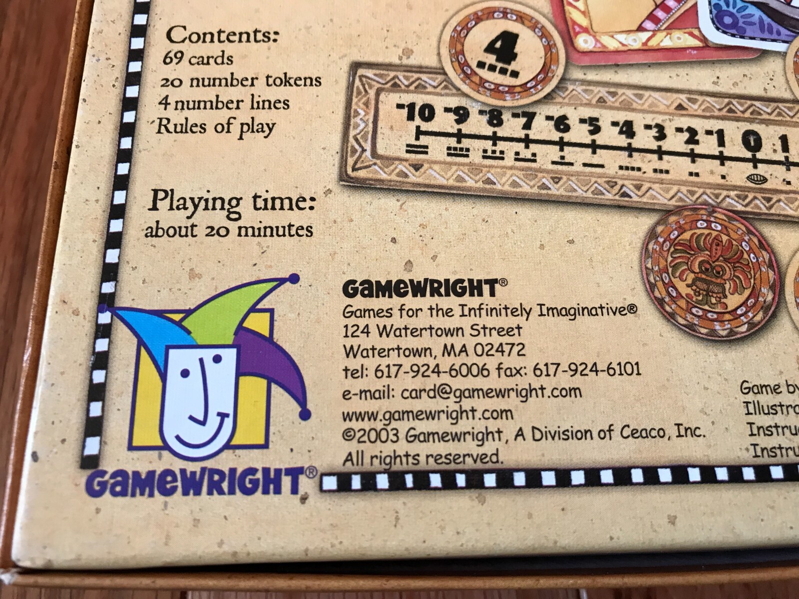 Maya Madness Mysterious Numbers Card Game 2003 Gamewright Educational COMPLETE