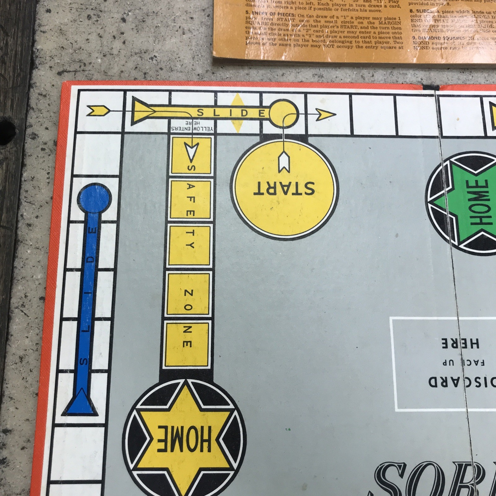 Vintage 1950s 60s SORRY Board Game Parker Brothers 100% Complete – Family Fun!