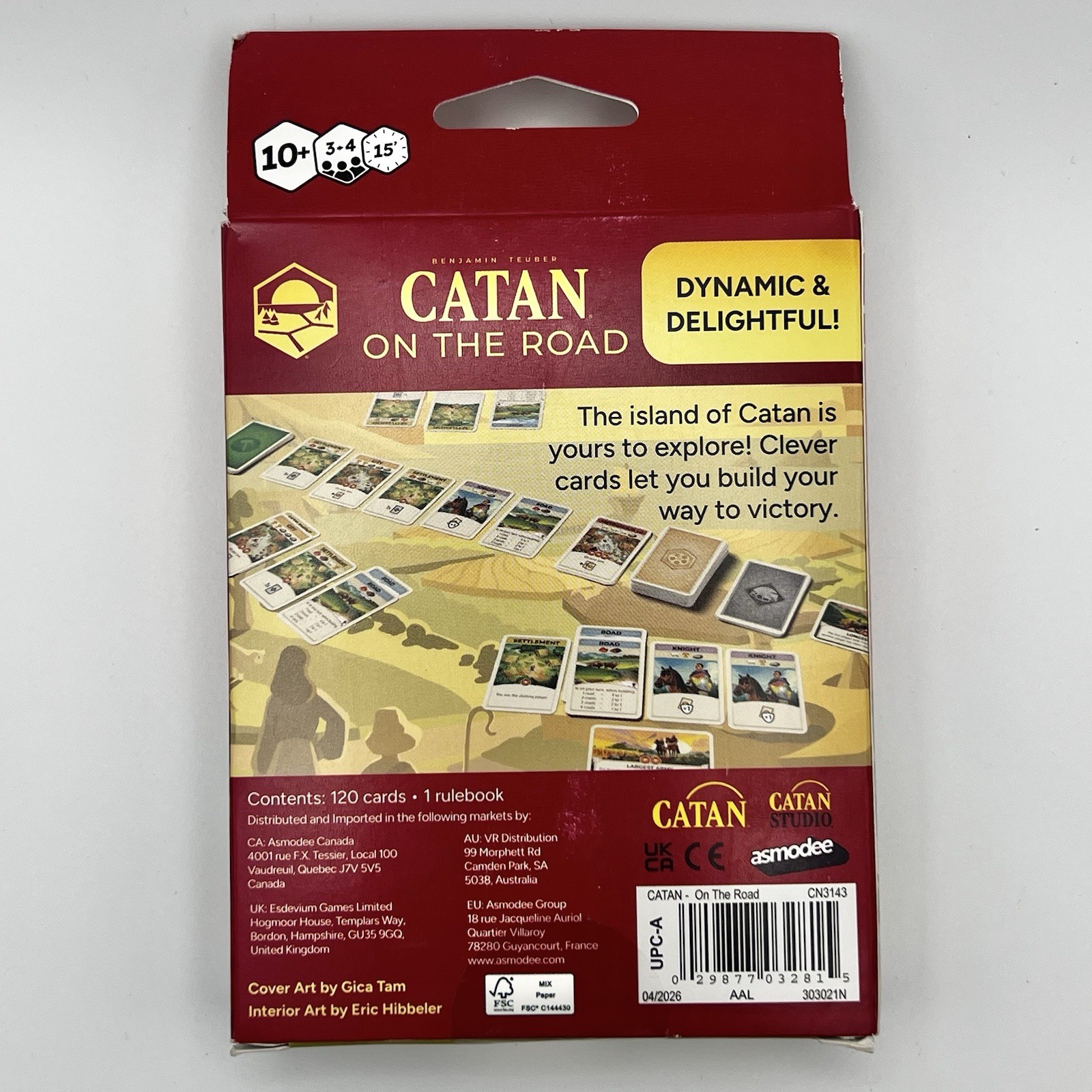 Catan On The Road Card Game Catan Studio Settlers Of CN3143 Stand Alone Family