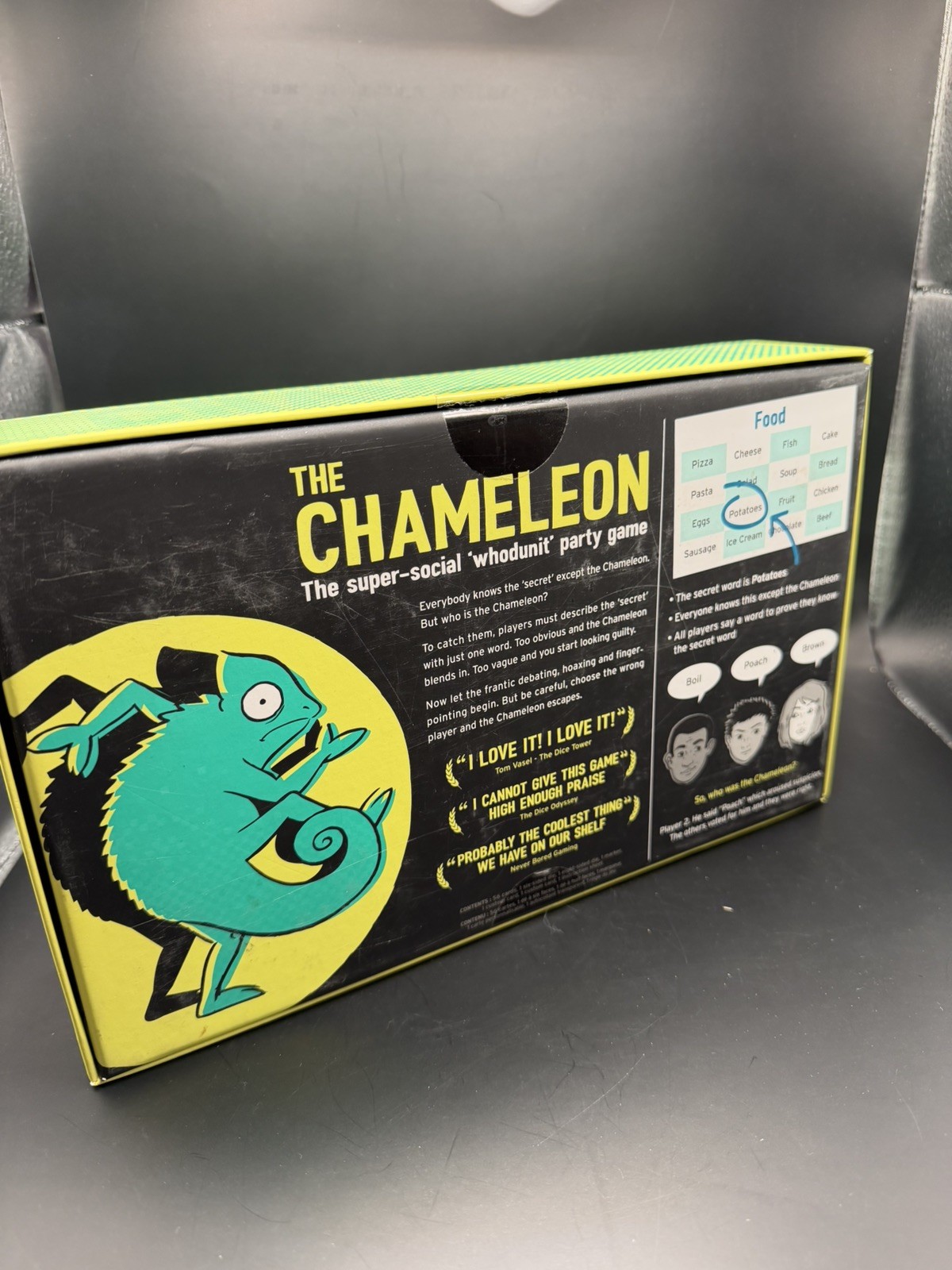 Big Potato The Chameleon Family Board Game Blend In Don’t Get Caught 3-8 Players
