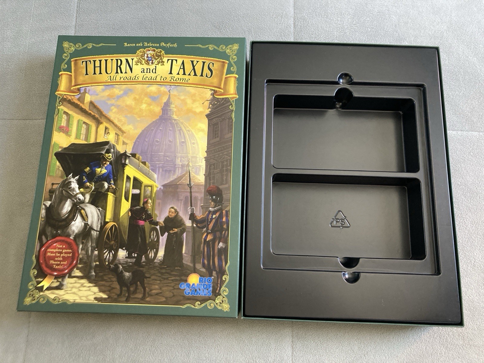 Thurn and Taxis – All Roads Lead to Rome Board Game Expansion – EUC – Complete