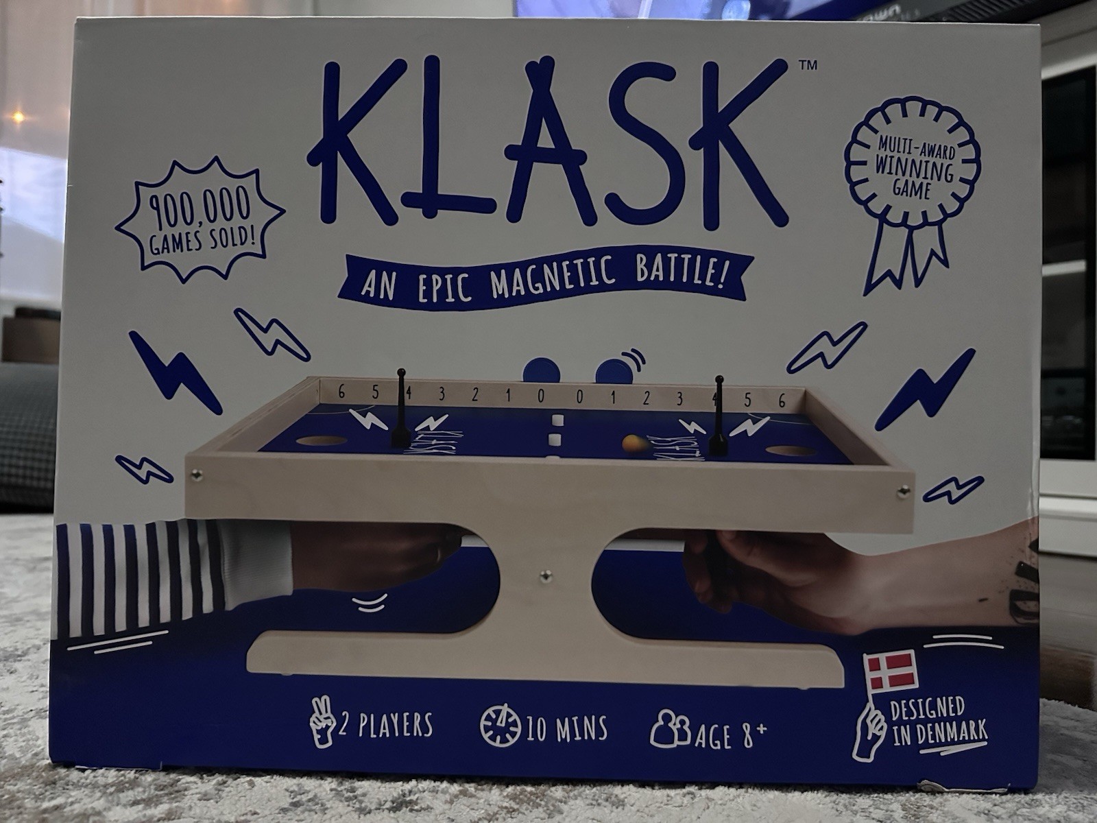 KLASK 2-Player Magnetic Strategy Party Game Complete Set Age 8+ – Mint