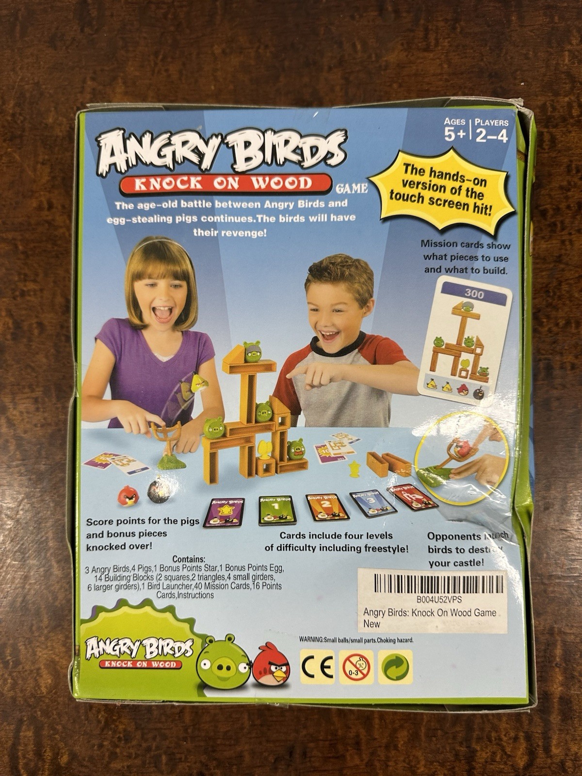 NEW SEALED 2010 Angry Birds Knock on Wood Game Mattel Complete Kids Play