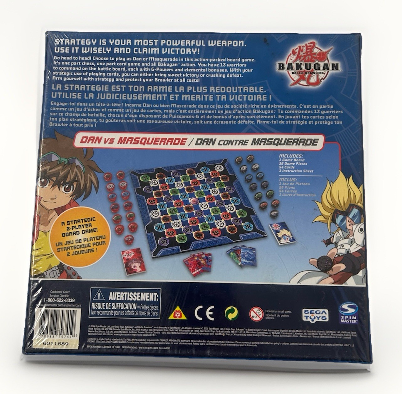 SEGA Toys Spin Master Bakugan Brawl Board Game Anime Theme Complete Set Ages 5+