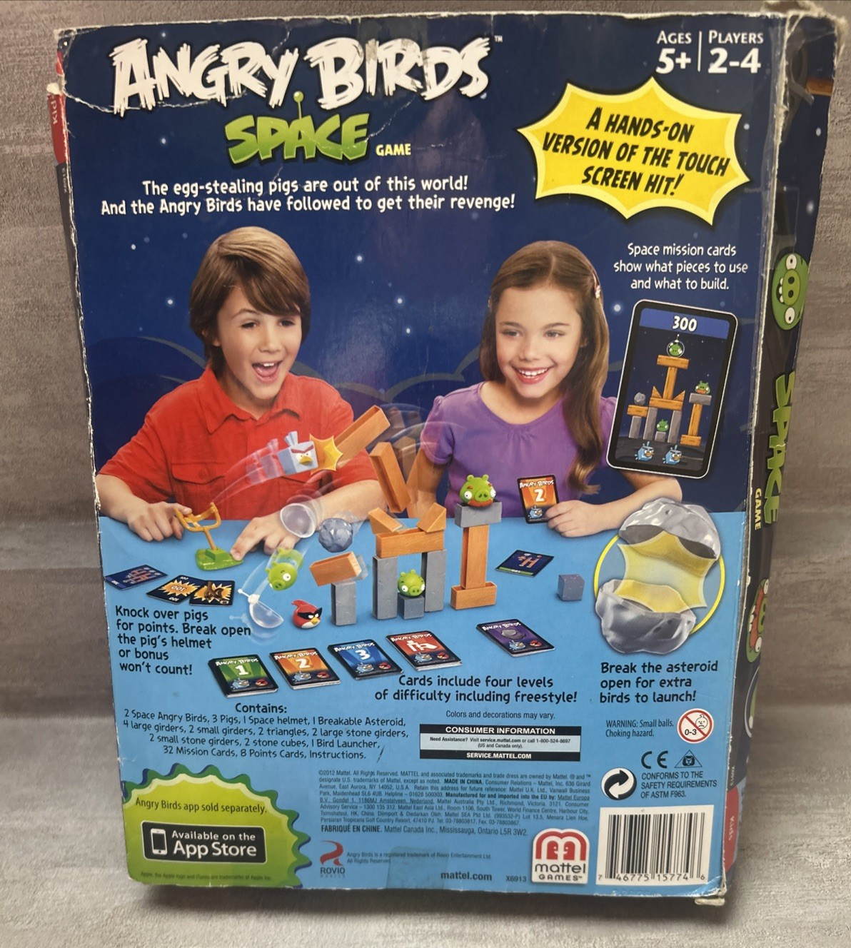Angry Birds Space Game Mattel 2012 Replacement Parts Incomplete